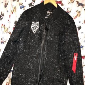 Square Zero graphic trench coat